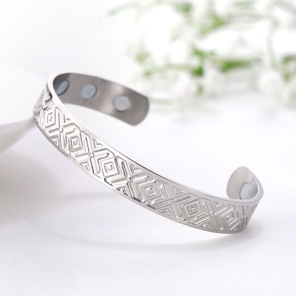health magnetic stainless steel runes viking cuff bangle irish knots wiccan amulet vintage stainless steel magnetic cuff bangles, Black
health magnetic stainless steel runes viking cuff bangle irish knots wiccan amulet vintage stainless steel magnetic cuff bangles, Black