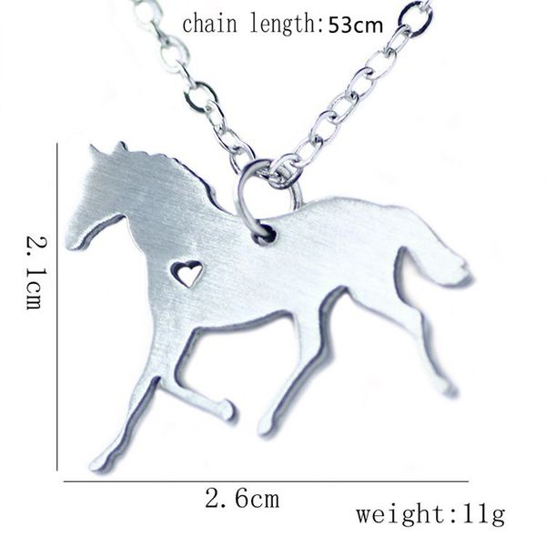 fashion personalized name horse pendant necklace stainless steel jewelry gift trendy accessories, Silver
fashion personalized name horse pendant necklace stainless steel jewelry gift trendy accessories, Silver