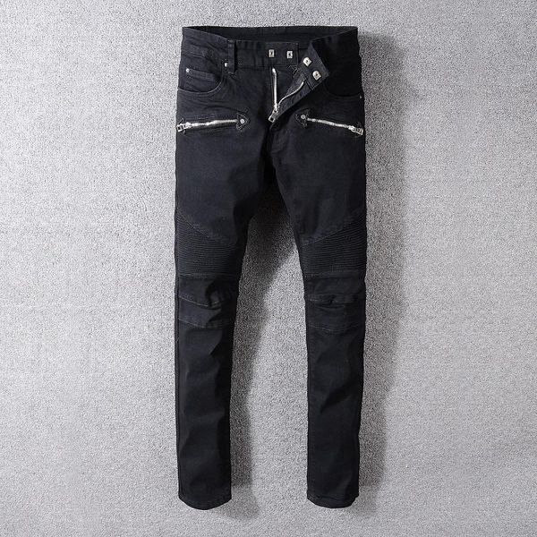 fashion mens designer jeans distressed zipper jeans men fitting ripped denim pants size 29-42, Blue
fashion mens designer jeans distressed zipper jeans men fitting ripped denim pants size 29-42, Blue