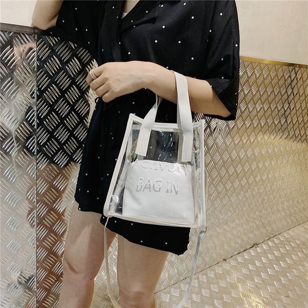 2020 new korean version of the shoulder bag women's casual fashion transparent diagonal jelly child and mother handbag
2020 new korean version of the shoulder bag women's casual fashion transparent diagonal jelly child and mother handbag