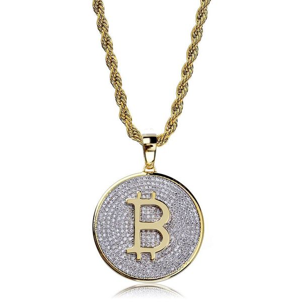 gold necklaces jewelry fashion bing zircon men women necklaces luxury 18k gold plated bitcoin symbol hip hop necklaces, Silver
gold necklaces jewelry fashion bing zircon men women necklaces luxury 18k gold plated bitcoin symbol hip hop necklaces, Silver