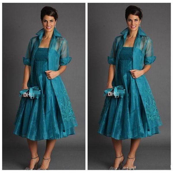 Elegant a line plu ize hort mother of the bride dre e 2019 tea length organza evening gown with jacket
Elegant a line plu ize hort mother of the bride dre e 2019 tea length organza evening gown with jacket