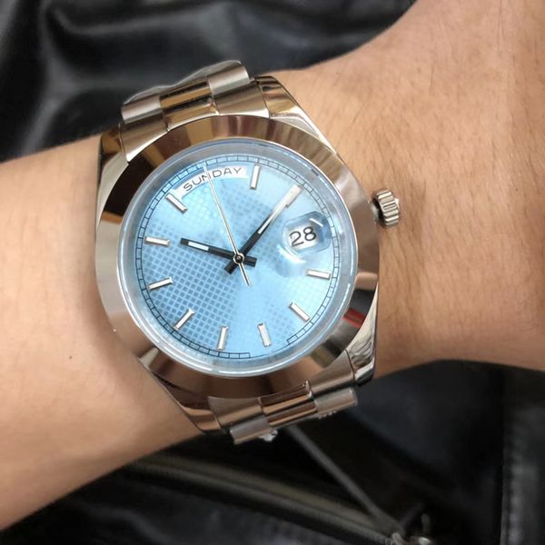 new syle u1 automatic movement men watch oyester day date 2 platinum ice blue 40mm silver stainless band ing, Slivery;brown
new syle u1 automatic movement men watch oyester day date 2 platinum ice blue 40mm silver stainless band ing, Slivery;brown