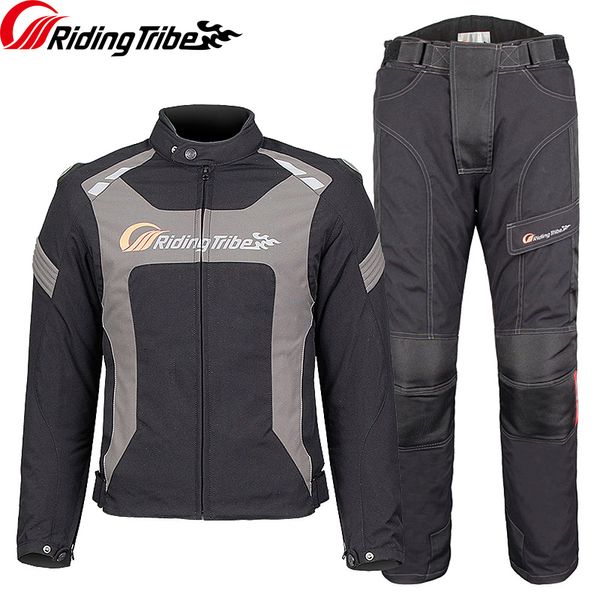 

riding tribe motorcycle men's jacket pants suit winter warm waterproof moto racing clothes protective armor clothing jk-56