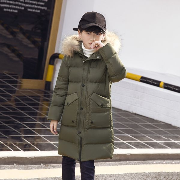 kids clothing winter boys hooded long parkas big boys warm down coat thickening outerwear school children's winter jackets, Blue;gray
kids clothing winter boys hooded long parkas big boys warm down coat thickening outerwear school children's winter jackets, Blue;gray