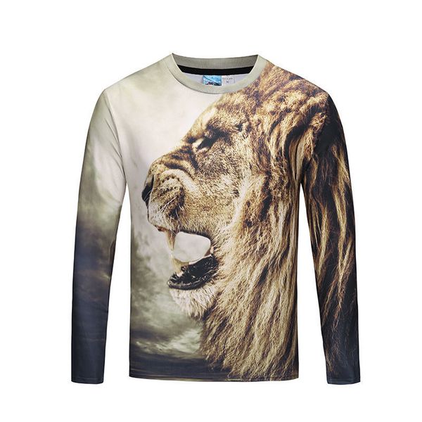 mens designer australia station 3d long sleeve t-shirt three-dimensional printing elastic outdoor fitness lion long t-shirt, White;black
mens designer australia station 3d long sleeve t-shirt three-dimensional printing elastic outdoor fitness lion long t-shirt, White;black