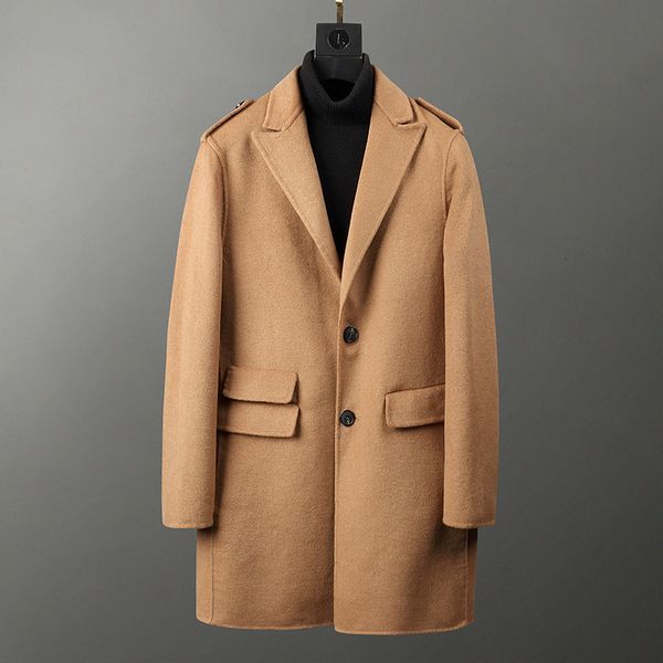 woollen overcoat male two-sided wool long fund windbreaker cashmere youth trend wool overcoat korean leisure time loose coat, Black;brown
woollen overcoat male two-sided wool long fund windbreaker cashmere youth trend wool overcoat korean leisure time loose coat, Black;brown
