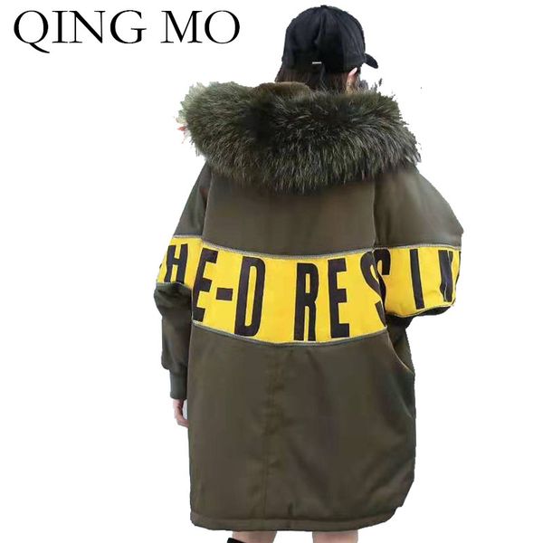 qing mo черный зеленый зима женщины parkas 2019 женщины письма printed ветровка с меховым воротником толстых теплый zqy2278, Black
qing mo черный зеленый зима женщины parkas 2019 женщины письма printed ветровка с меховым воротником толстых теплый zqy2278, Black