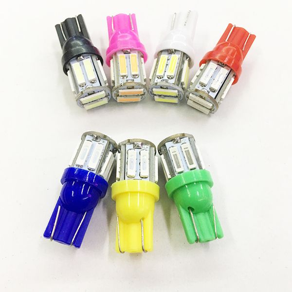 100pcsc t10 194 168 7014 10 smd w5w 10 led auto door lights instrument lamps white red yellow blue indicator lights super bright
100pcsc t10 194 168 7014 10 smd w5w 10 led auto door lights instrument lamps white red yellow blue indicator lights super bright