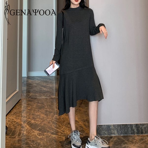 genayooa winter dresses women 2019 long sleeve loose o neck mermaid dresses for women midi dress casual solid vestidos feminino, Black;gray
genayooa winter dresses women 2019 long sleeve loose o neck mermaid dresses for women midi dress casual solid vestidos feminino, Black;gray