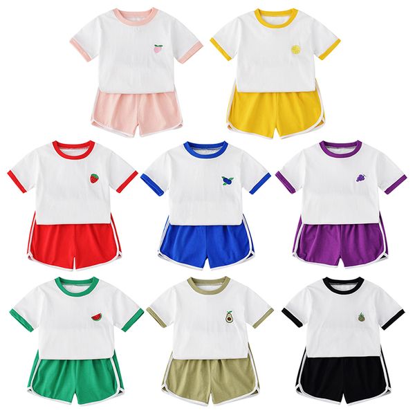 2020 toddler baby boys girls summer clothing newborn kids baby girls strawberry short sleeve t-shirts+shorts tracksuits sets, White
2020 toddler baby boys girls summer clothing newborn kids baby girls strawberry short sleeve t-shirts+shorts tracksuits sets, White