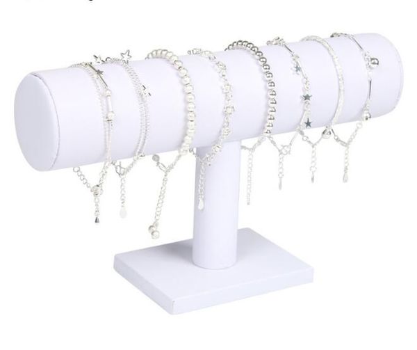 t-bar white leather watch bracelet jewelry packaging display stand holder rack for gift 1pcs/lot ds02, Black
t-bar white leather watch bracelet jewelry packaging display stand holder rack for gift 1pcs/lot ds02, Black
