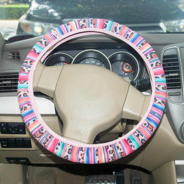 30pcs sunflower neoprene steering wheel wrap serape leopard car wheel cover 604, Black
30pcs sunflower neoprene steering wheel wrap serape leopard car wheel cover 604, Black
