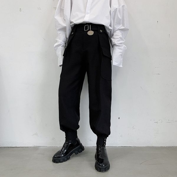men japan streetwear punk gothic casual pant male vintage hip hop pocket harem trousers stage clothing kimono pant, Black
men japan streetwear punk gothic casual pant male vintage hip hop pocket harem trousers stage clothing kimono pant, Black