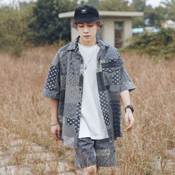 2020 shirt+shorts summer men's leisure blue/green color mens sets loose tracksuit short sleeve cotton clothes plus size -xl, Gray
2020 shirt+shorts summer men's leisure blue/green color mens sets loose tracksuit short sleeve cotton clothes plus size -xl, Gray