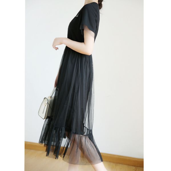 goddess fan dress summer 2020 female mesh stitching t-shirt skirt mid-long fairy dress, Black;gray
goddess fan dress summer 2020 female mesh stitching t-shirt skirt mid-long fairy dress, Black;gray