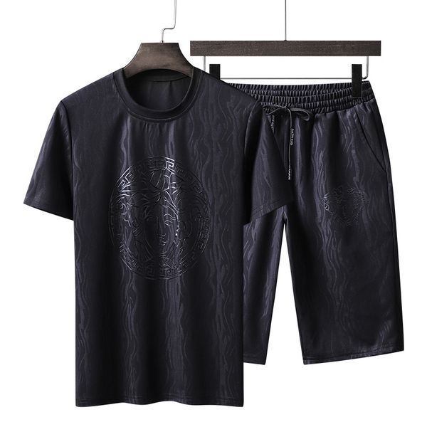 plus size 6xl 7xl 8xl men running sets summer +shorts 2pcs /set men sport suit 45, Black;blue 
plus size 6xl 7xl 8xl men running sets summer +shorts 2pcs /set men sport suit 45, Black;blue