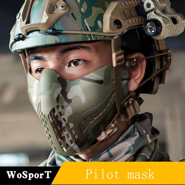 wosport direct pilot mask dual mode headband system outdoor tactical protective mask pure color, Black
wosport direct pilot mask dual mode headband system outdoor tactical protective mask pure color, Black