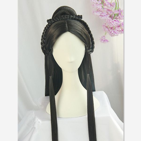 70cm vintage hair for women han dynasty cosplay hair styling beautiful princess product princess party favours, Silver
70cm vintage hair for women han dynasty cosplay hair styling beautiful princess product princess party favours, Silver