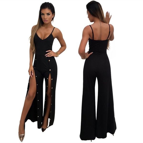 women's jumpsuits & rompers slim double breasted jumpsuit party clubwear women plus size summer black bodycon white for elegance 2021, Black;white
women's jumpsuits & rompers slim double breasted jumpsuit party clubwear women plus size summer black bodycon white for elegance 2021, Black;white