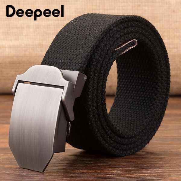 deepeel 1pc 3.8x110-140cm automatic buckle canvas belts for men casual woven canvas teen student pants belt garment accessories, Black;brown
deepeel 1pc 3.8x110-140cm automatic buckle canvas belts for men casual woven canvas teen student pants belt garment accessories, Black;brown