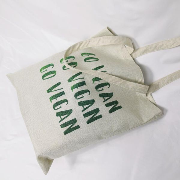 big capacity linen fabric casual totes reusable shopping bag go vegan outdoor beach bag
big capacity linen fabric casual totes reusable shopping bag go vegan outdoor beach bag