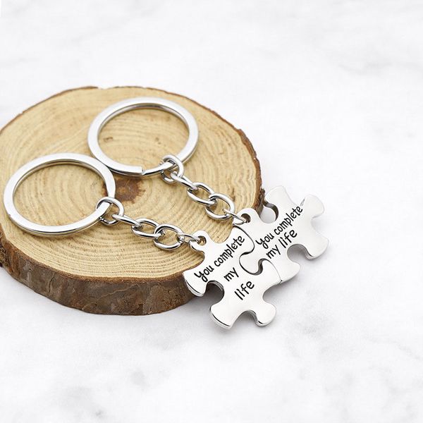 you complete my life keychains puzzle couple key rings lover wedding anniversary jewelry gifts fashion accessories, Slivery;golden
you complete my life keychains puzzle couple key rings lover wedding anniversary jewelry gifts fashion accessories, Slivery;golden