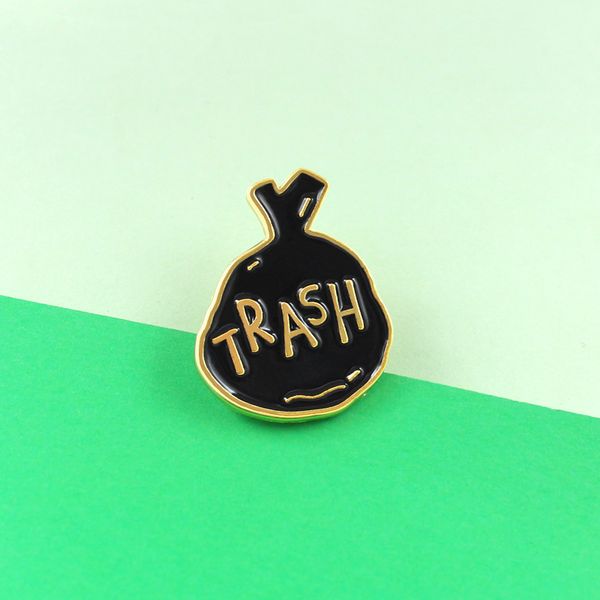 funny trash black garbage bag enamel pins brooches protect natural environmental trash life pins for women badges jewelry, Gray
funny trash black garbage bag enamel pins brooches protect natural environmental trash life pins for women badges jewelry, Gray
