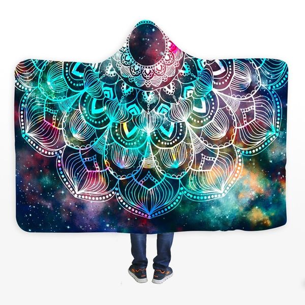 new mandala hooded blanket for watercolor thicken warm flannel blanket sun moon art sherpa throw to sofa bedding 
new mandala hooded blanket for watercolor thicken warm flannel blanket sun moon art sherpa throw to sofa bedding