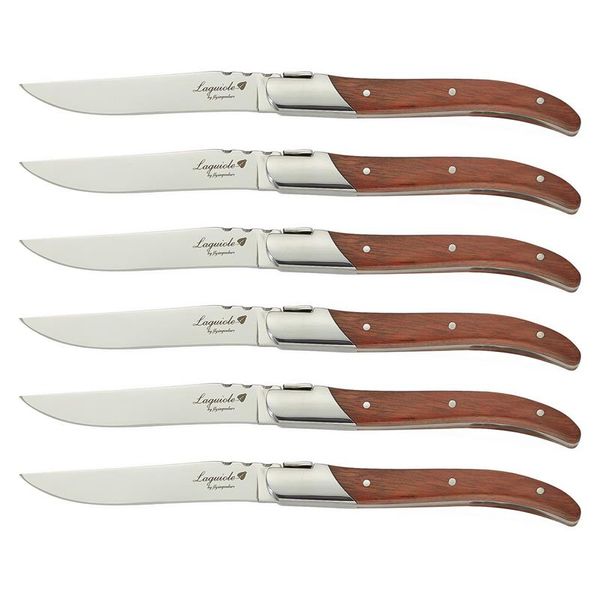 2/4/6/8/10pcs laguiole style dinner knives wooden dinnerware cutlery 8.25'' rose wood handle steak knife restaurant flatware set
2/4/6/8/10pcs laguiole style dinner knives wooden dinnerware cutlery 8.25'' rose wood handle steak knife restaurant flatware set