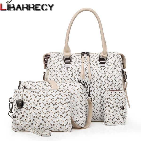 fashion women handbags soft leather ladies hand bag large capacity crossbody bags for women famous brand 4 pcs/set totes bolsa y190619
