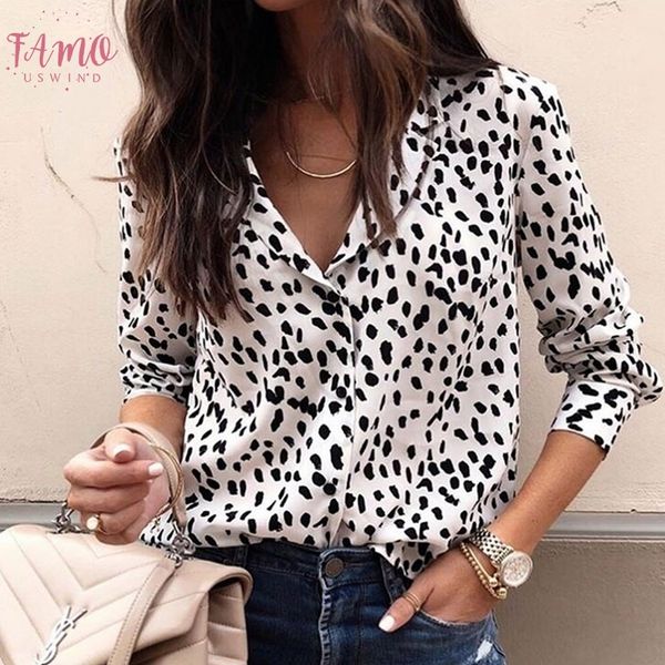 new 2020 womens summer v neck leopard print button blouse ladies long sleeve shirt hot, White
new 2020 womens summer v neck leopard print button blouse ladies long sleeve shirt hot, White