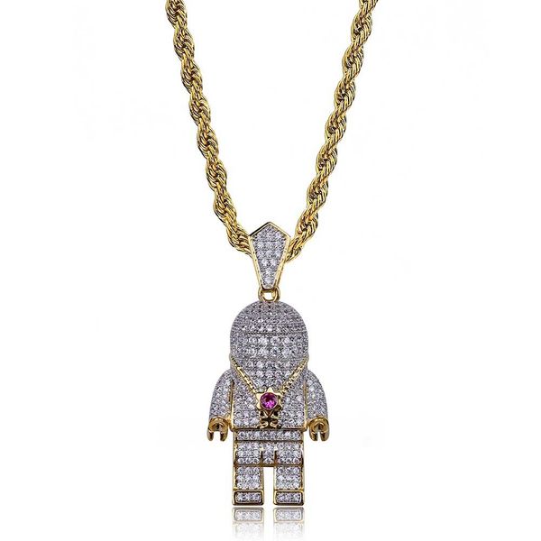 2019 Hip Hop Jewelry Zircon Astronaut Iced Out Cool Mens Pendant Necklace Gold Chain For Men Fashion Necklace
2019 Hip Hop Jewelry Zircon Astronaut Iced Out Cool Mens Pendant Necklace Gold Chain For Men Fashion Necklace