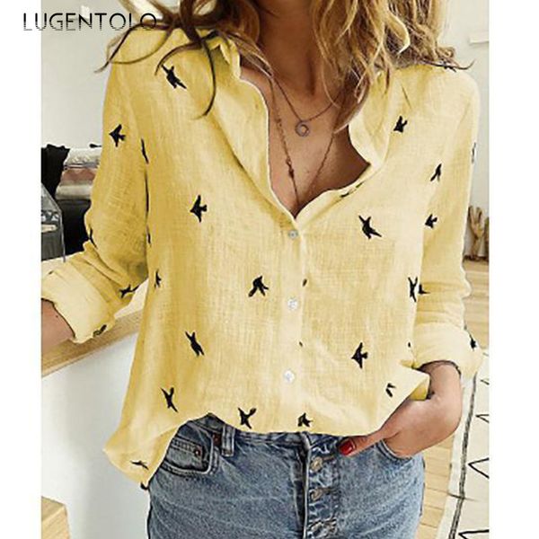 lugentolo women bluese plus size short long sleeve loose casual print turndown collar lady slim fit single-breasted blouses, White
lugentolo women bluese plus size short long sleeve loose casual print turndown collar lady slim fit single-breasted blouses, White