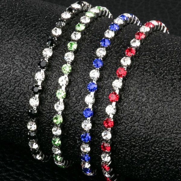 3mm cubic zirconia tennis bracelets crystal wedding bracelet women stainless steel ankle bracelets with extension chain, Black
3mm cubic zirconia tennis bracelets crystal wedding bracelet women stainless steel ankle bracelets with extension chain, Black