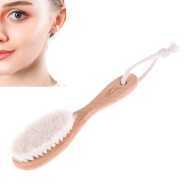 dry skin body soft natural bristle the spa massage brush wooden bath shower body brush promote blood circulation
dry skin body soft natural bristle the spa massage brush wooden bath shower body brush promote blood circulation