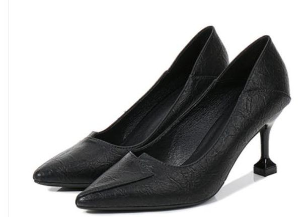 women's shoes in spring and autumn high fine heel pointed end 3cm 5cm,7cm @4068, Black
women's shoes in spring and autumn high fine heel pointed end 3cm 5cm,7cm @4068, Black