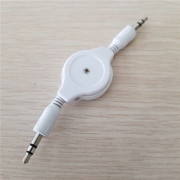 Telescopic Connection Audio Cable 3.5mm AUX Car Data Extension Record Cable White 80cm
Telescopic Connection Audio Cable 3.5mm AUX Car Data Extension Record Cable White 80cm