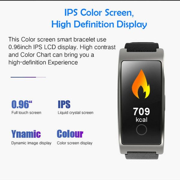 men smart bracelet blood pressure heart rate health monitoring information push smart reminder sleep analysis bracelet, Slivery;brown
men smart bracelet blood pressure heart rate health monitoring information push smart reminder sleep analysis bracelet, Slivery;brown