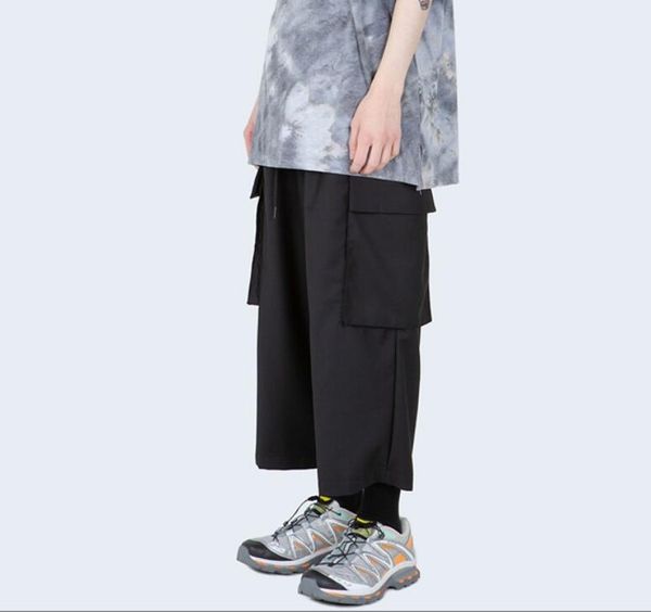 27-46 2019 men's clothing hair stylist loose cargo pants male costume fashion clothes trousers plus size singer costumes, Black
27-46 2019 men's clothing hair stylist loose cargo pants male costume fashion clothes trousers plus size singer costumes, Black