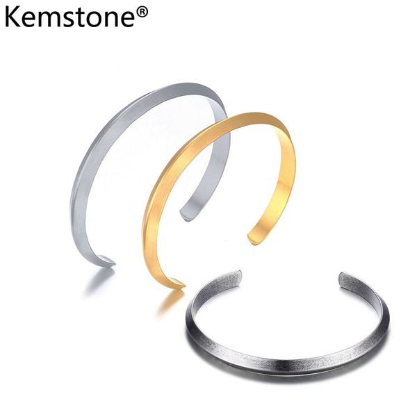 kemstone 6mm stainless steel grey black gold silver plated bracelet jewelry for men women
kemstone 6mm stainless steel grey black gold silver plated bracelet jewelry for men women