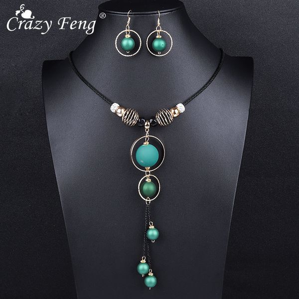 crazy feng elegant long necklaces and earrings sets for women red metal round rope pendant dubai bridal wedding j ewelry sets, Silver
crazy feng elegant long necklaces and earrings sets for women red metal round rope pendant dubai bridal wedding j ewelry sets, Silver