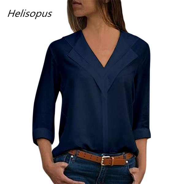 helisopus new women solid long sleeve chiffon blouse v-neck casual women and blouses office shirt lady shirt blusas camisa, White
helisopus new women solid long sleeve chiffon blouse v-neck casual women and blouses office shirt lady shirt blusas camisa, White