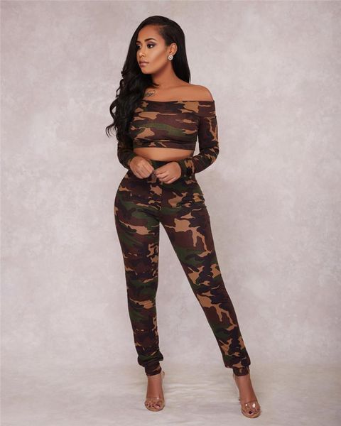 fashion camouflage print women casual 2 piece set autumn slash neck long sleeve cropped +pants tracksuit set female fine, Gray
fashion camouflage print women casual 2 piece set autumn slash neck long sleeve cropped +pants tracksuit set female fine, Gray