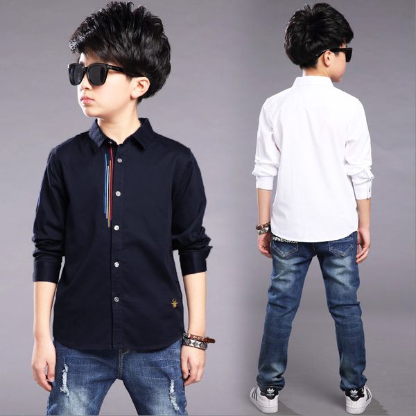 kids clothes spring autumn boys cotton blouses kids boys long sleeve shirt children fashion shirt 5-14 years turn-down collar, White;black
kids clothes spring autumn boys cotton blouses kids boys long sleeve shirt children fashion shirt 5-14 years turn-down collar, White;black