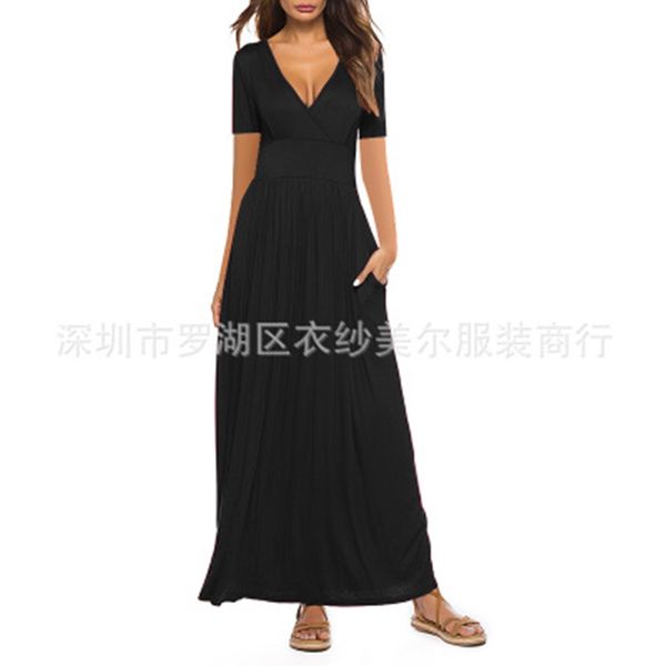 2020 new women fashion dress female summer casual dresses, Black;gray
2020 new women fashion dress female summer casual dresses, Black;gray