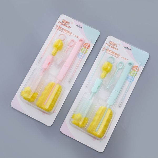 6pcs/set baby kitten water milk bottle brushes 360 degree spong cleaner + pacifier brush + straw brush
6pcs/set baby kitten water milk bottle brushes 360 degree spong cleaner + pacifier brush + straw brush