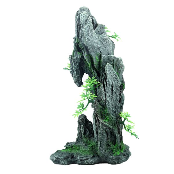 natural aquarium ornaments resin rockery mountain decorations - fish tank hiding rock cave decor supplies - 18x11x34cm 
natural aquarium ornaments resin rockery mountain decorations - fish tank hiding rock cave decor supplies - 18x11x34cm