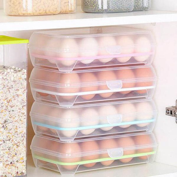 15 grid kitchen refrigerator egg box storage box practical creative home portable plastic picnic storage
15 grid kitchen refrigerator egg box storage box practical creative home portable plastic picnic storage