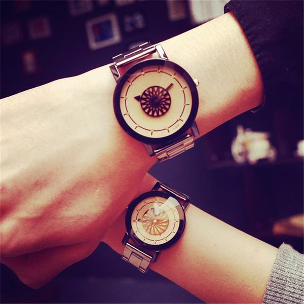lover's watch quartz all steel belt couple watches personality dial watch erkek kol saati clock fashion casual couplegift unique, Slivery;brown
lover's watch quartz all steel belt couple watches personality dial watch erkek kol saati clock fashion casual couplegift unique, Slivery;brown